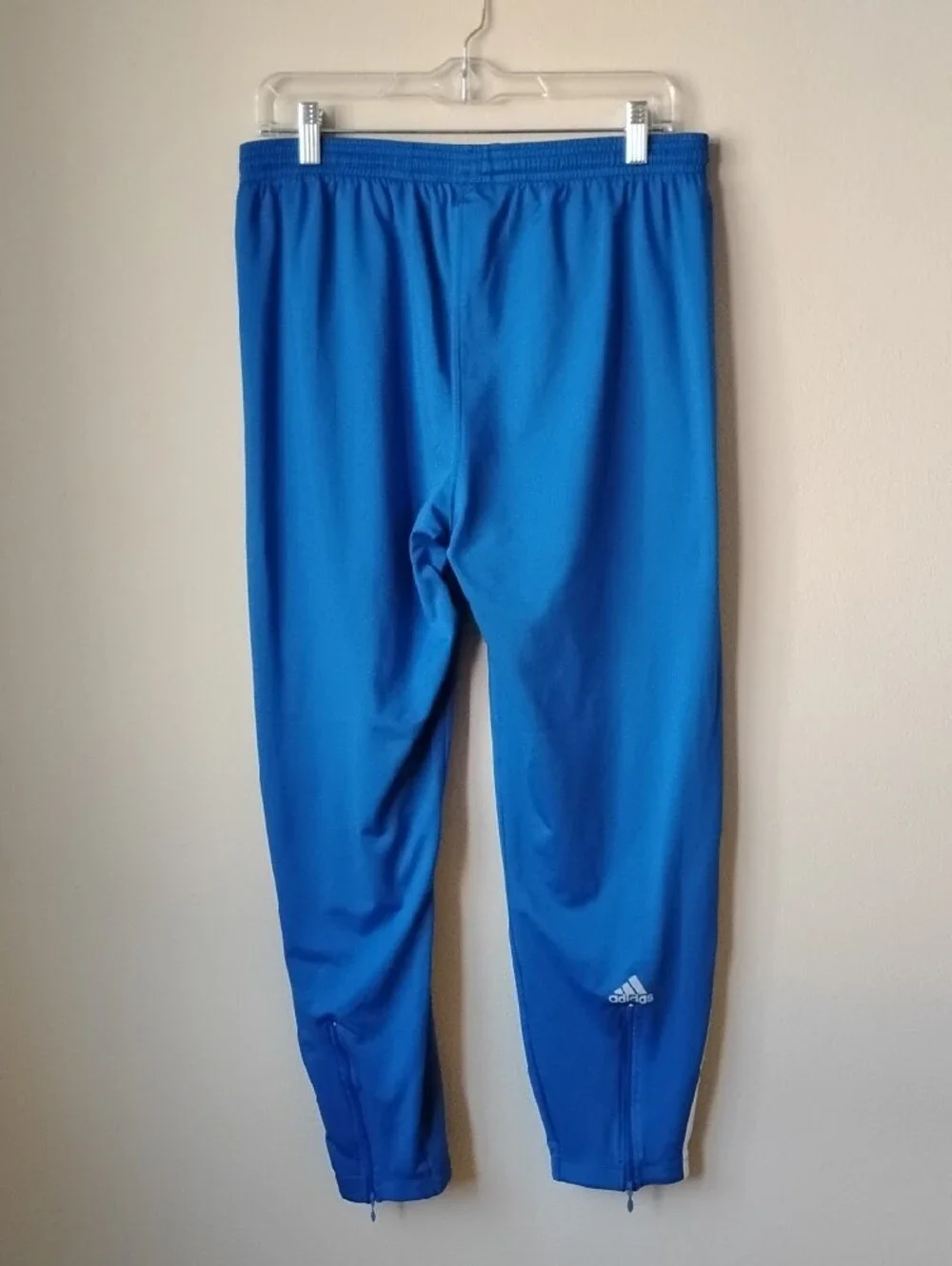 Vintage late 90's adidas Royal Blue Joggers with White Three-Stripes